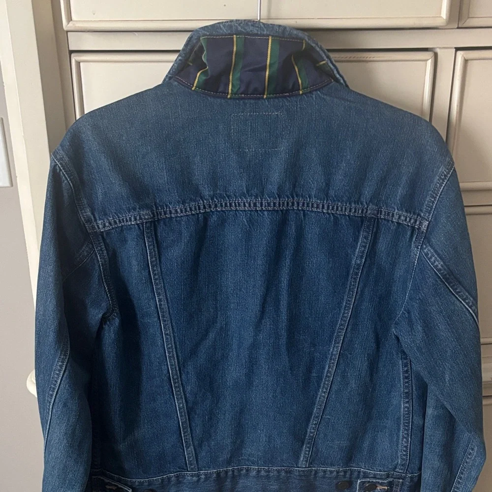 Ralph Lauren Blue Jean Jacket with Patches - Picture 10 of 11